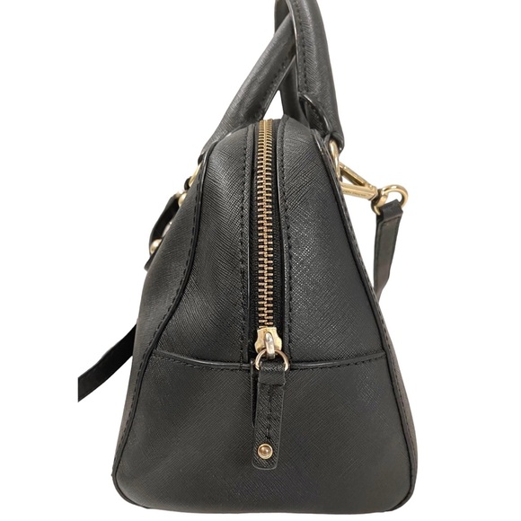 🎉 HP! ❤️ Michael Kors Saffiano Small Leather Satchel in Black - Picture 4 of 10